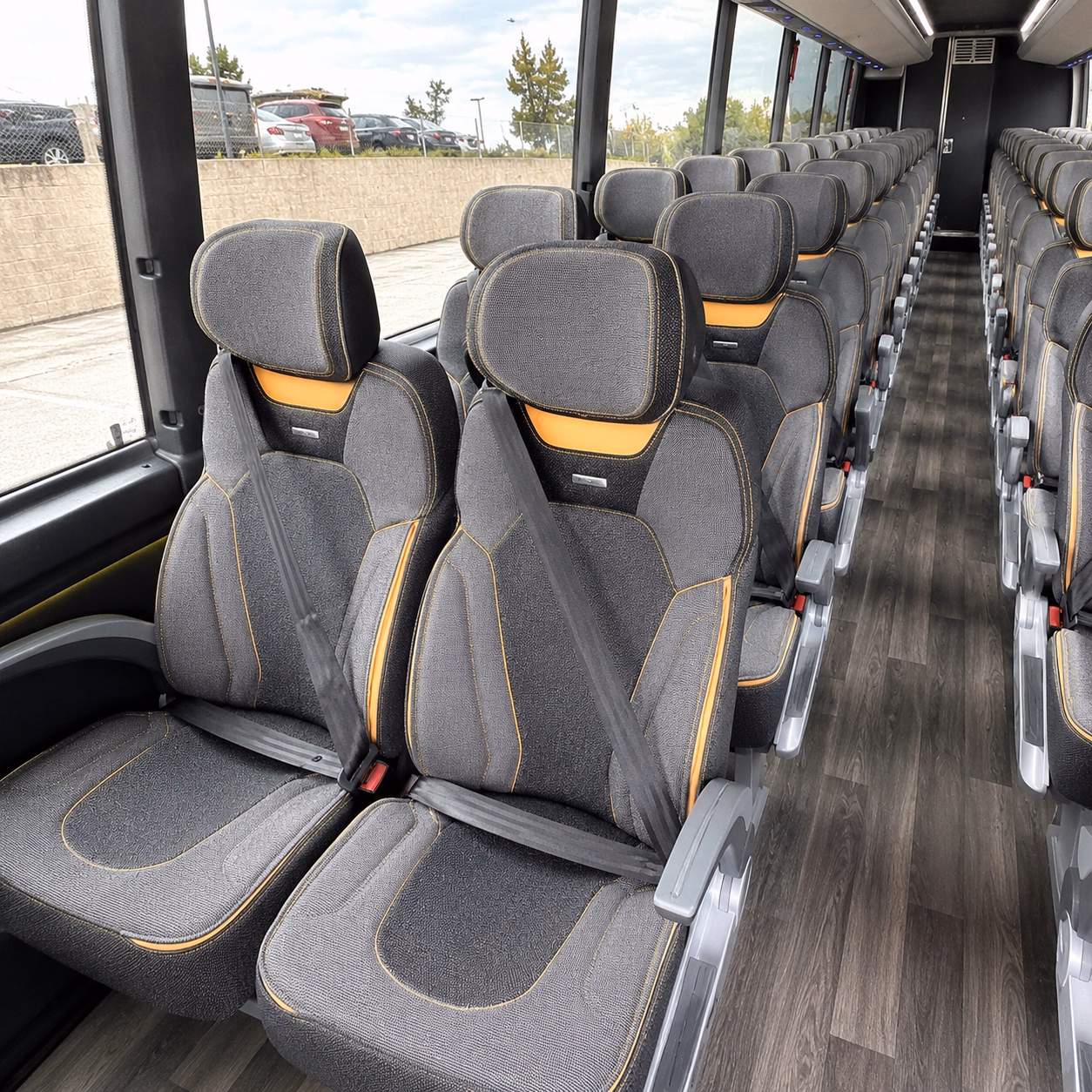 redding charter bus rental inside