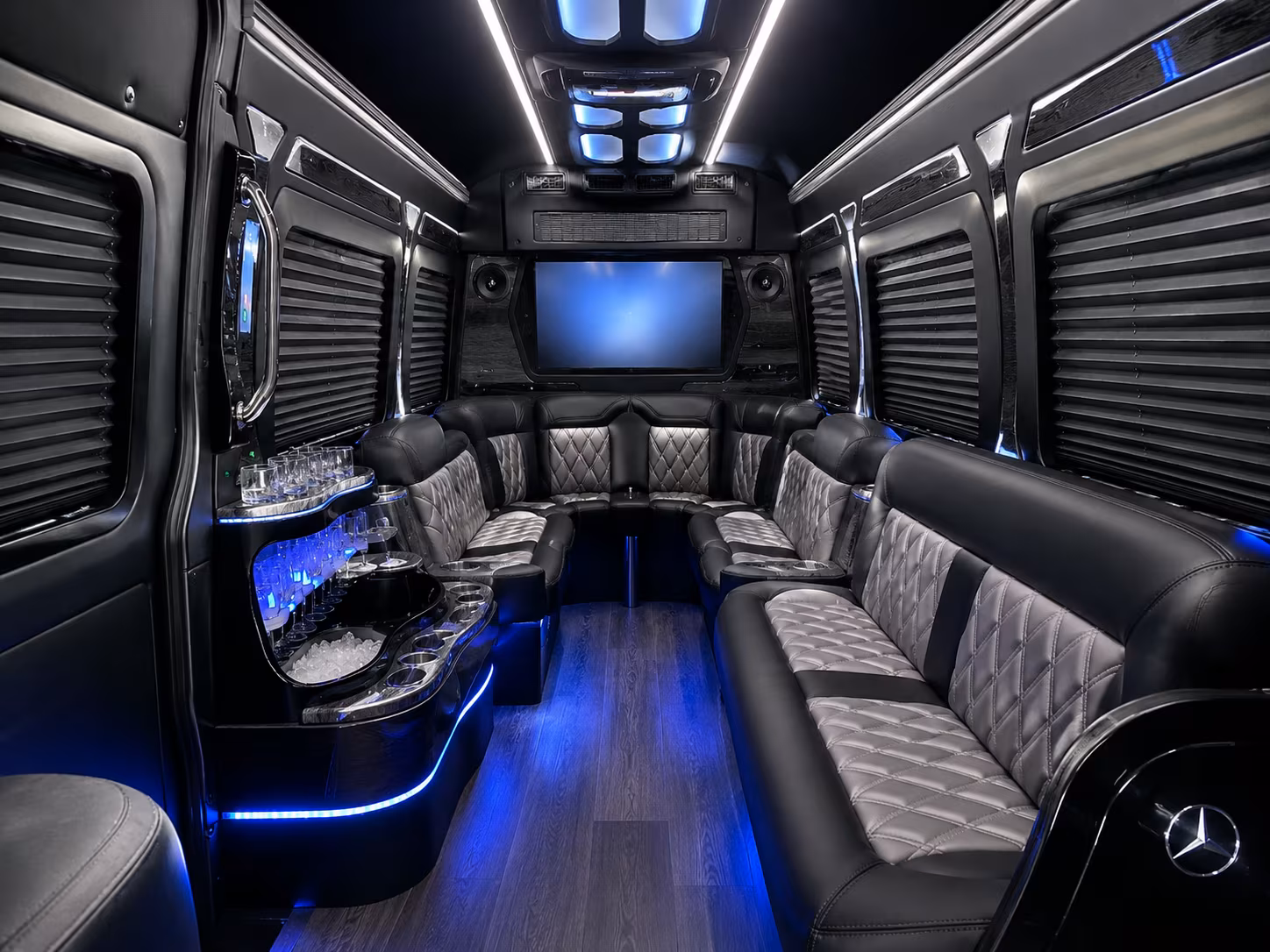 redding long distance transportation onboard seating